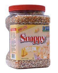 A delicious and healthy mix of yellow kernels prepackaged with the proper amounts of coconut oil and salt. Snappy Yellow Popcorn Kernels Premium Yellow 4lb Jar Buy Online In Andorra At Andorra Desertcart Com Productid 3970303