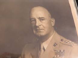 SIGNED FRAMED PHOTO OF GENERAL ALEXANDER ARCHER VANDEGRIFT USMC SERVED IN  WW2