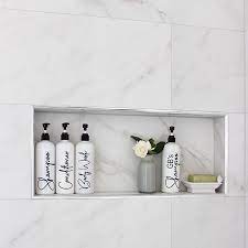One Of My Goals This Year Was To Get Organised And To Make The Everyday Beautiful Every Time I Would See The Sh Shower Niche Shampoo Bottles Getting Organized