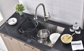 appaso 30 inch single bowl kitchen sink