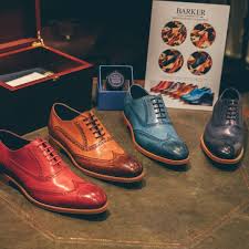 The Hand Painted Barker Valiant Shoe Which Colour Will You Choose Shop The Collection At Our Belfast Store Or Onl Dress Shoes Men Leather Brogues Brogues Men