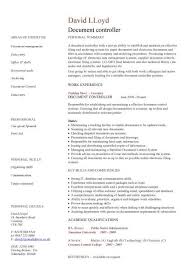 document controller cv sample, job