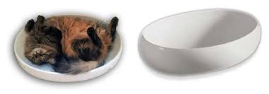 contour ceramic cat bed