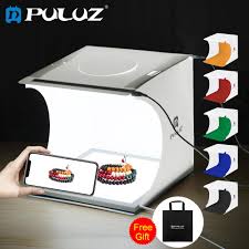 Puluz Mini 22 5 Led Photography Shadowless Bottom Light Lamp Panel Pad 2led Panels 20cm Lightbox Photo Studio Shooting Tent Box Photo Studio Accessories Aliexpress