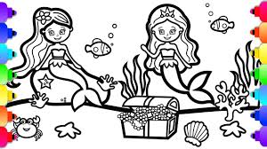 Hello dear friend colouring mermaid terbaru easy cute unicorn coloring pages is one image that is quite famous for a long time. Glitter Mermaids Coloring And Drawing For Kids Mermaid Coloring Page For Kids Youtube