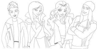Disney Descendants Coloring Sheet This Is My First Pin I Could Not Find Any Coloring Sheets For Descendientes Para Colorear Descendientes Libro De Colores