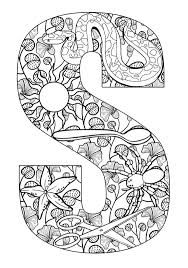 26 alfabet met gekke letters kleurplaten.kleurplaten van gekke letters. Printable Mandala Letter S Novocom Top