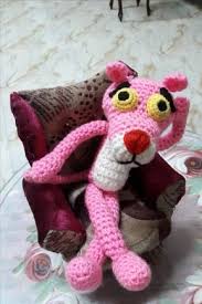 crochet cute pink panther english subtitles dinosaur stuffed animal cute pink pink panthers