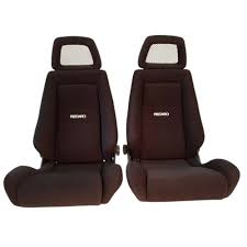 2 Jdm Recaro Lx Black Fabric Fishnet Headrest Reclinable Racing Seats Car Sale Recaro Recaro Racing Seats Jdm