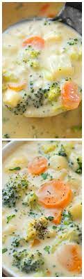Cheesy Vegetable Chowder Recipe Vegetable Recipes Delicious Soup Recipes