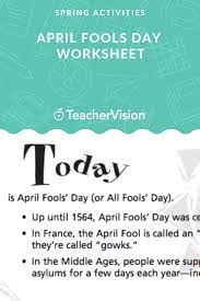 Test your christmas trivia knowledge in the areas of songs, movies and more. April Fools Day Facts Worksheet K 8 April Fools April Fools Day The Fool