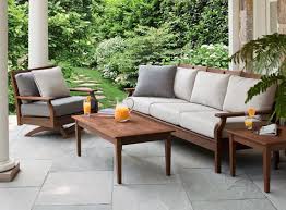 Opal Sofa And Swivel Rocker Group Outdoor Living Furniture Backyard Furniture Wood Patio Furniture