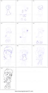 Follow along with us and learn how to draw strawberry shortcake!email a photo of your art: How To Draw Strawberry Shortcake Printable Step By Step Drawing Sheet Drawingtutorials101 Com