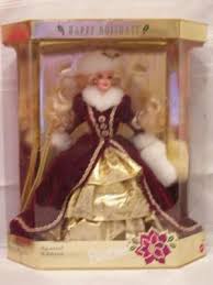 Nrfb Happy Holidays Barbie In Maroon Dress 1996 30 I Do Have 2 Of These Happy Holidays Barbie Holiday Barbie Barbies For Sale