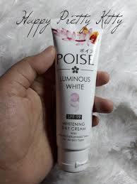 Maybe you would like to learn more about one of these? Happy Pretty Kitty Review Poise Luminous White Whitening Day Cream Spf 19 Poise Luminous White Whitening Facial Foam