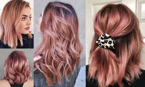 Rose Gold Modne Kolory Wlosow Wiosna Lato 2020