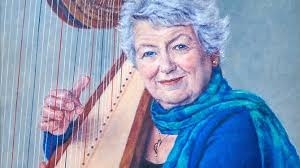Portrait of renowned Gwynedd harpist Elinor Bennett revealed at festival