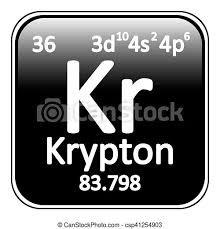 It belongs to the group of noble gases, along with helium, neon, argon, xenon, and radon. Periodic Table Element Krypton Icon Periodic Table Element Krypton Icon On White Background Vector Illustration Canstock