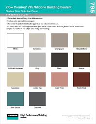 Dow Corning 795 Sealant Color Chart Best Picture Of Chart