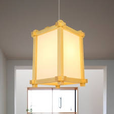 With a wide range of diameters and chain lengths our ceiling lanterns offer you the flexibility and style to meet the needs of your lighting solutions. Beige Rectangle Ceiling Hanging Lantern Japanese Style 1 Light Wood Pendant Light For Sushi House Beautifulhalo Com