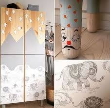 Schoner Ikea Ivar Hack Furs Kinderzimmer Einfach Den Schrank Mit Tapete Bekleben Und Mit Farbe Streichen Kid Room Decor Kids Room Design Kids Decor