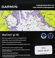 Garmin Bluechart G2 Canada Salt Freshwater Map Microsd Card