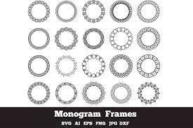 Monogram frames free svg cutting file for cricut. Monogram Svg Frames 101939 Monograms Design Bundles