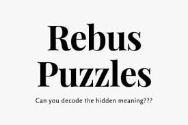 Try our free online crossword puzzles. Rebus Puzzles Main Page