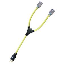 Voltec Power Lighting 2 Electrical 12 3 Y Adapter Locking Plug 2 Lighted Ends 291730 Northern Safety Co Inc