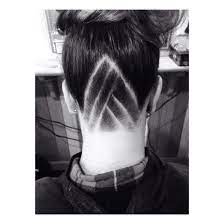 Shaved Triangle Back Of Head Hair Styles Hair Ear Tattoo
