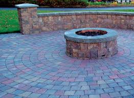 How To Build A Fire Pit On Top Of Pavers Patio Kits Lowes Circular Stones Wow Thats Busy Garden Creating Paver A Patio Kits Natural Stone Pavers Circular Patio