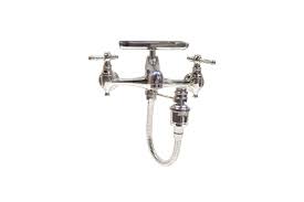 This kitchen sink faucet is very easy to install. Antique Inspired Polished Chrome Finish 8 Wall Mount Kitchen Sink Faucet With Sprayer Soap Dish