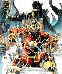 The Flash Trying To Regain His Powers Assisted By Batman Thomas Wayne Via Lightning Strike To Their Electric Chair The Flash Kid Flash Thomas Wayne