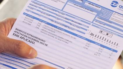 Recibo de consumo CEA Querétaro, generada por IA