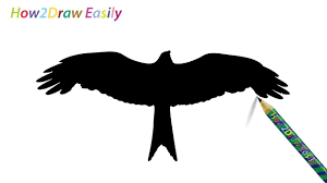 Bird With Wings Spread Drawing Easy Draw An Eagle Easy Drawings Drawings Easy Drawing Steps