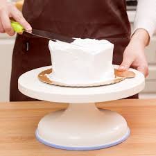 Hoomall Plastic Cake Rotary Table Diy Baking Cake Stand Cake Turntable Rotating Cake Decorating Cake Decorating Stand Cake Decorating Turntable Turntable Cake