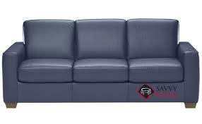 Quick Ship Rubicon B534 Leather Sleeper Sofas Queen In Le Mans Navy Blue By Natuzzi With Fast Shipping Savvyhomestore Com Sleeper sofas are pull out couches, complete with a bed frame and mattress hidden under the cushions.