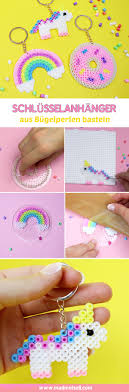 Weitere ideen zu bügelperlen, bügelperlen motive, hama bügelperlen. Diy Schlusselanhanger Aus Bugelperlen Einfache Geschenk Idee