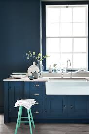 Image result for navy kitchens with rose gold fixtures copper. Hicks Blue Kitchen