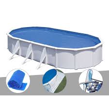 Piscine Acier Blanc Fidji Ovale Gre Piscine Acier Piscine Hors Sol Acier Et Piscine Hors Sol