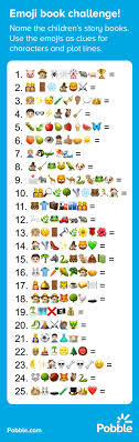 Emoji Book Challenge In 2020 Book Challenge Kids Story Books Emoji Challenge