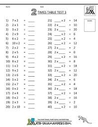 Get the best math program for your kids. Free 3rd Grade Math Worksheets 2 Times Table Test 3 Kids Act