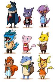 Fans Can Make The Wildest Of Pairings Come True In Fan Art And These Animal Crossing And Pokemon Crossover Pieces De Pokemon Crossover Pokemon Animal Crossing