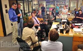 Office Finale On Set Photos The Office Finale The Office Show Office Cast
