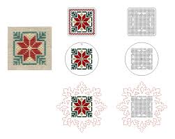 Free patterns / free patterns / free cross stitch patterns. Laser Cut Wooden Cross Stitch Embroidery Blanks Snowflake Circle Square Ornament Free Vector Files Cnc