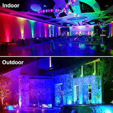 20w Rgb Led Flood Lights 4 Packs With Remote Control Ip66 Waterproof Dimmable Color Changing Floodlight Led Flood Lights Led Flood Flood Lights