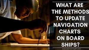 what are the methods to update navigation charts on board ships