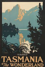 Du Cane Range And Lake Marion Tasmania Australia Travel Posters Vintage Poster Art Tasmania