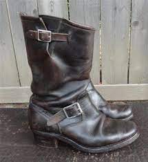 Thinctank 1940s Chippewa Engineer Boot With Logger Heel Engineer Boots Bike Boots Boots