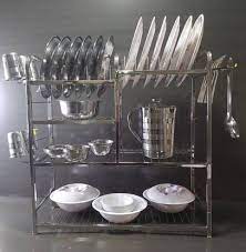 Great for freeing up limited cupboard space while maintaining a tidy kitchen. Palomino 24 24 Inch Wall Mount Modern Kitchen Utensils Dish Rack Stainless Steel Kitchen Rack Utensil Rack Utensil Stand Steel Steel Kitchen Rack Steel Utensil Kitchen Rack Price In India Buy Palomino